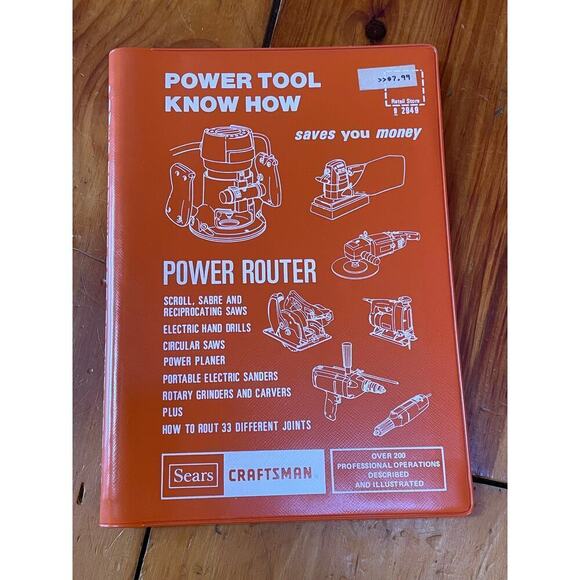 1977 Craftsman Sears Power Router Know How Power Tool Illustrated Manual Book - Picture 1 of 3